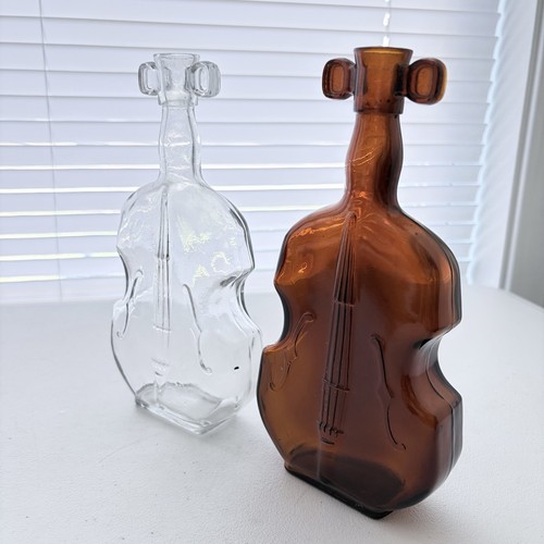 Vintage brown clear glass - vintage,